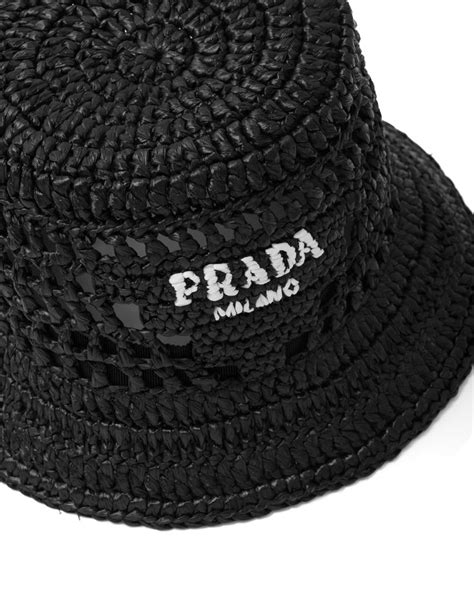 prada hut schwarz|prada fischerhut damen.